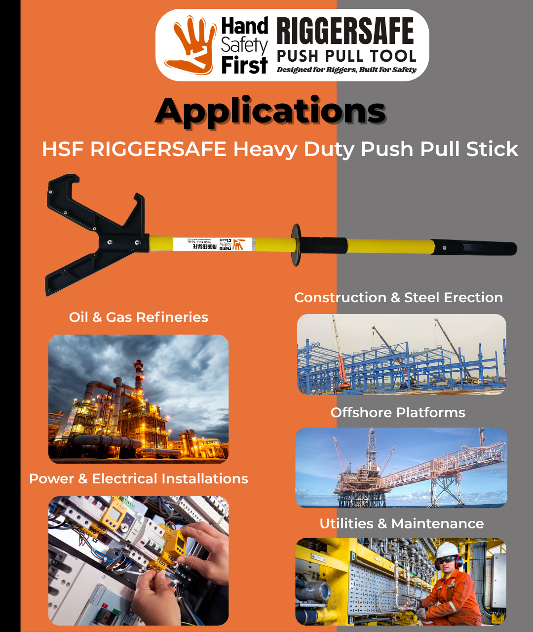 Hsf Tool Tutorial HSF RiggerSafe Push Pull Hand Safety Tool For Heavy Duty