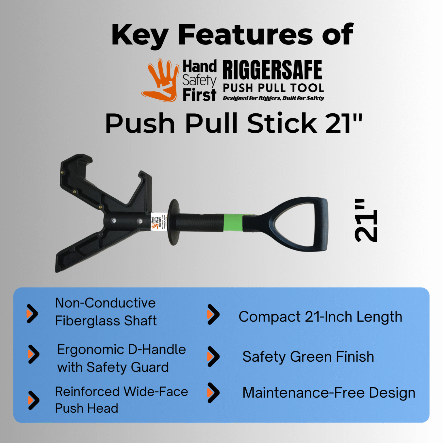 Hsf Tool Tutorial HSF Riggersafe Push Pull Tool 21 inch Green™