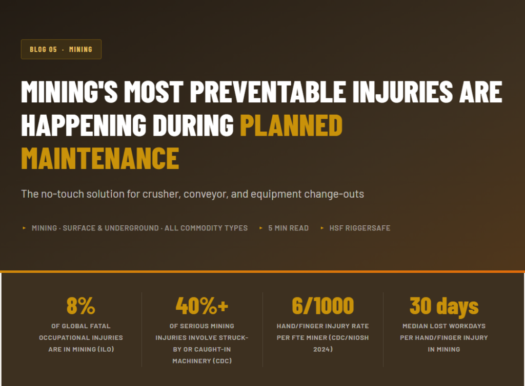Mining's Most Preventable Injuries Are Happening During Planned Maintenance