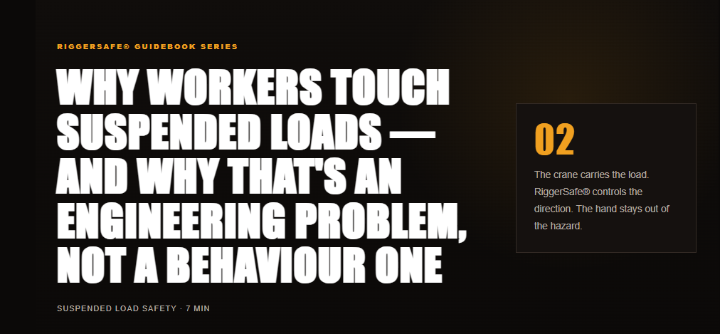 Why Workers Touch Suspended Loads: The Engineering Solution to Safer Load Control