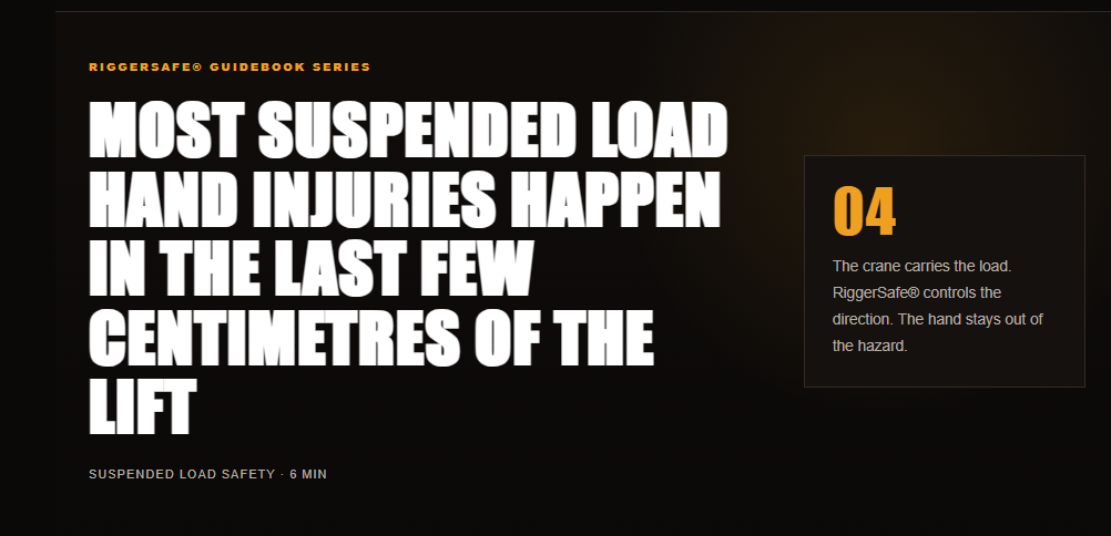 Suspended Load Hand Injuries: Why Most Happen During the Final Few Centimetres of the Lift