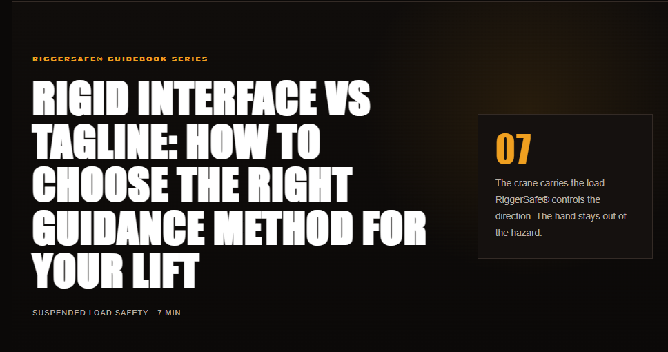 Tagline in Lifting Operations: Rigid vs Flexible Load Guidance Methods