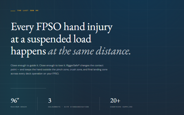 Suspended Load Safety on FPSOs: Keeping Hands Out of the Line of Fire with RiggerSafe®