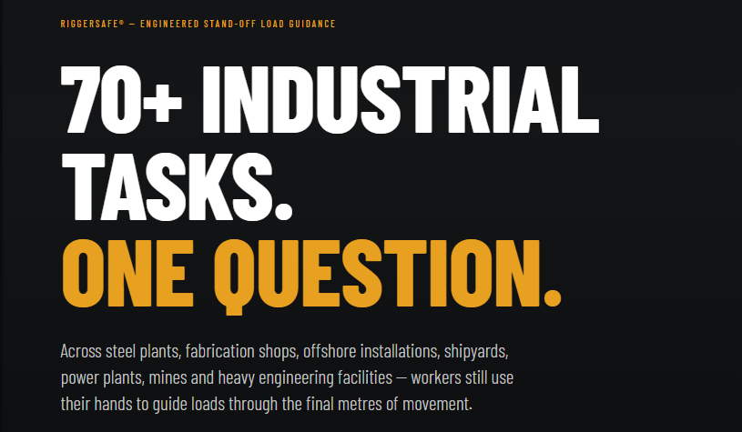 Suspended Load Safety: Engineering the Last Metre of Industrial Lifting with RiggerSafe®